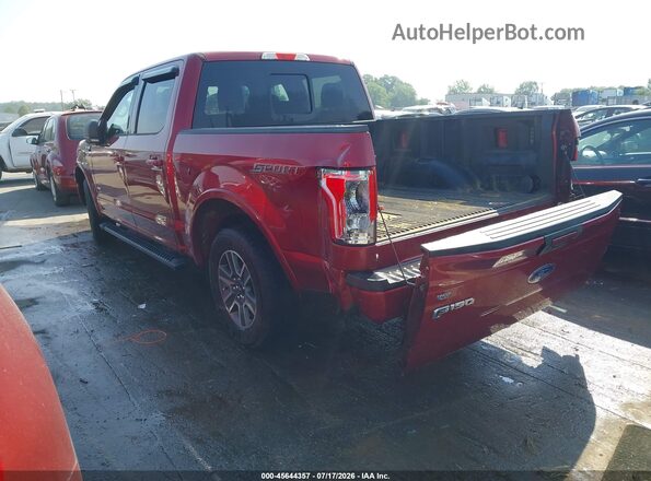 1FTEW1CP6GFA75490 2016 FORD F150 Red Задня ліва чверть