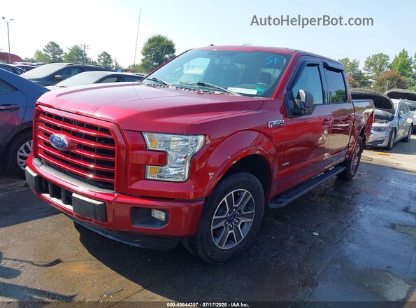 1FTEW1CP6GFA75490 2016 FORD F150 Red Передня ліва чверть