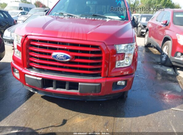 1FTEW1CP6GFA75490 2016 FORD F150 Red Вид щитка приладів