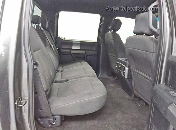 1FTEW1CP6HKC03350 2017 FORD F150 Gray Rear seats view