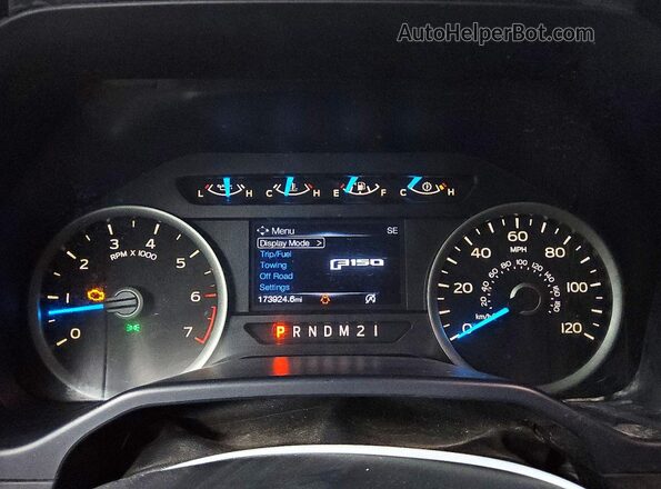 1FTEW1CP6HKC03350 2017 FORD F150 Gray Instrument cluster view