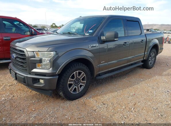 1FTEW1CP6HKC04322 2017 FORD F150 Gray Front left