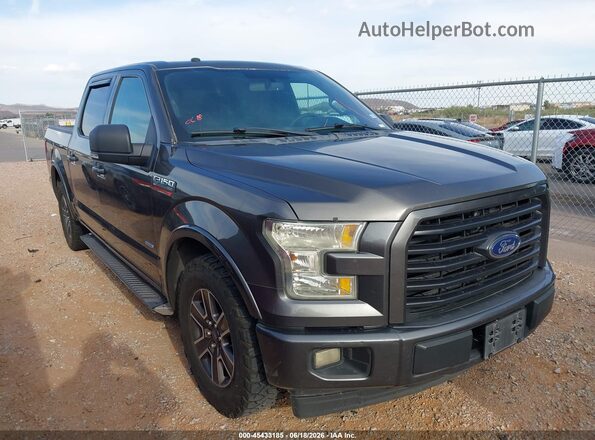 1FTEW1CP6HKC04322 2017 FORD F150 Gray Rear interior view