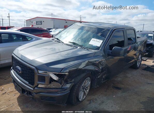 1FTEW1CP6JFA05804 2018 FORD F150 Gray წინა მარცხენა ხედი სამი მეოთხედიდან