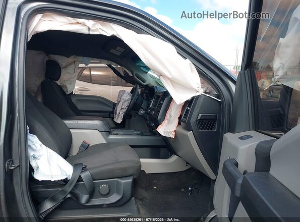 1FTEW1CP6JFA05804 2018 FORD F150 Gray წინა სალონის ხედი