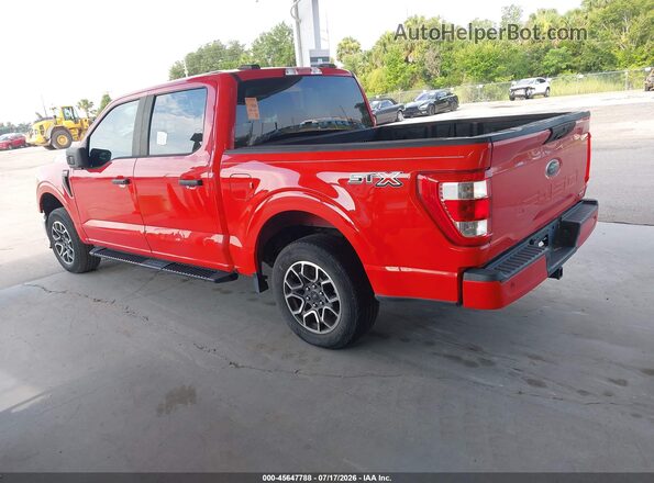 1FTEW1CP6MKD01076 2021 FORD F150 Red Задня ліва чверть