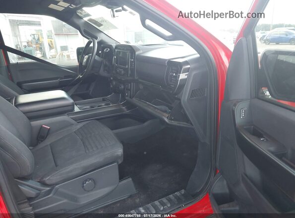 1FTEW1CP6MKD01076 2021 FORD F150 Red Вид салону спереду