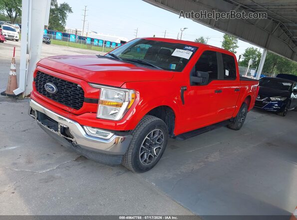 1FTEW1CP6MKD01076 2021 FORD F150 Red 
