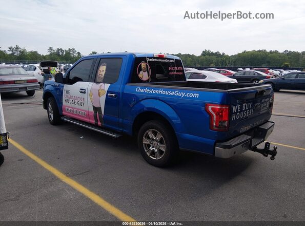 1FTEW1CP7GFD10513 2016 FORD F150 Синий Задняя левая четверть