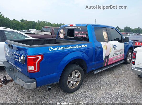 1FTEW1CP7GFD10513 2016 FORD F150 Синий Задняя правая четверть