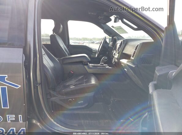 1FTEW1CP7GKD70654 2016 FORD F150 Gray წინა სალონის ხედი