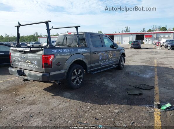 1FTEW1CP7GKD70654 2016 FORD F150 Gray უკანა მარჯვენა