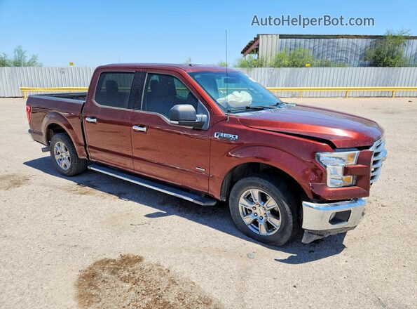 1FTEW1CP7HKC83807 2017 FORD F150 Темно-бордовый Передняя правая четверть