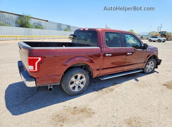 1FTEW1CP7HKC83807 2017 FORD F150 Темно-бордовый Задняя правая четверть
