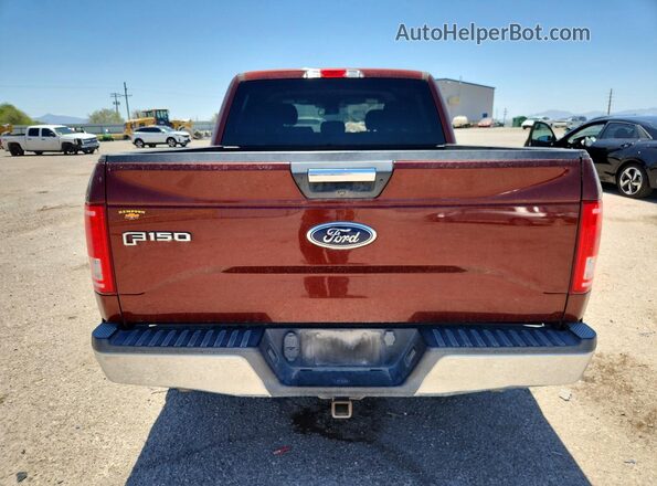 1FTEW1CP7HKC83807 2017 FORD F150 Темно-бордовый Вид сзади