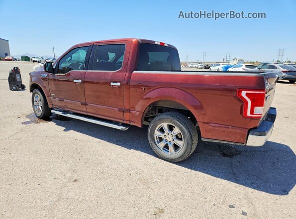 1FTEW1CP7HKC83807 2017 FORD F150 Темно-бордовый Задняя левая четверть