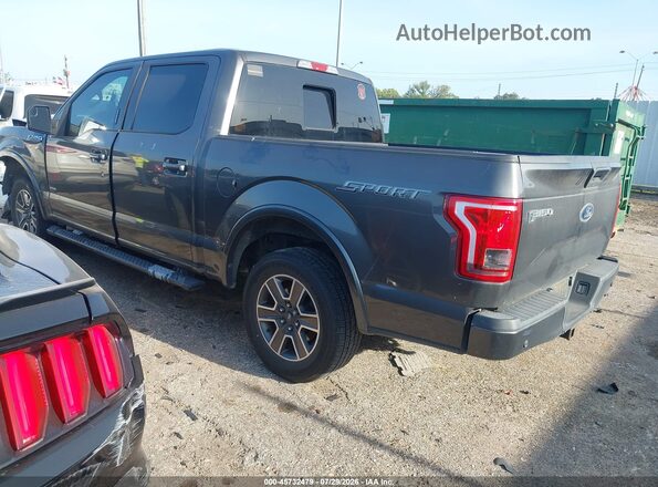 1FTEW1CP7HKD80375 2017 FORD F150 Gray Tył lewy