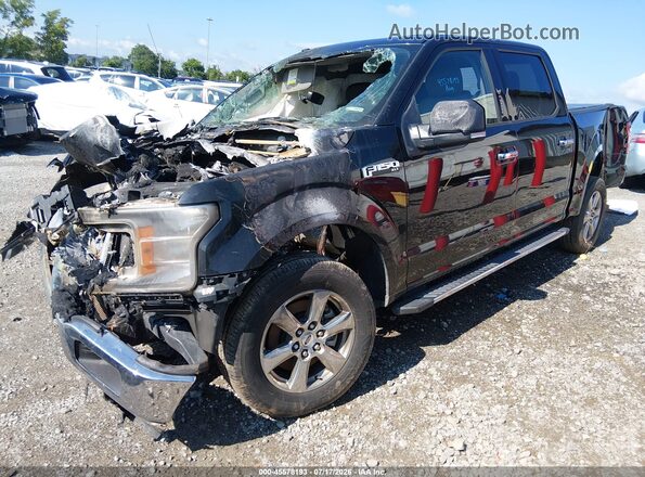 1FTEW1CP7JFD48976 2018 FORD F150 Black Передня ліва чверть