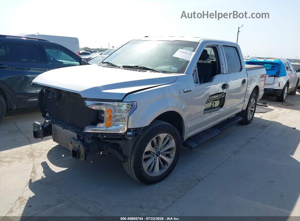 1FTEW1CP7JKF13495 2018 FORD F150 Silver Առջևի ձախ երեք քառորդ տեսարան
