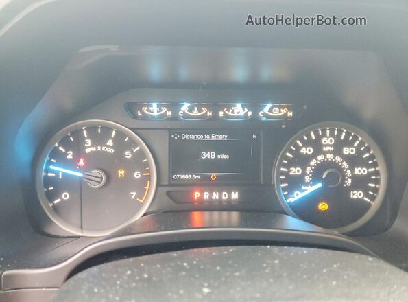 1FTEW1CP7LKE58968 2020 FORD F150 Black Widok zestawu wskaźników