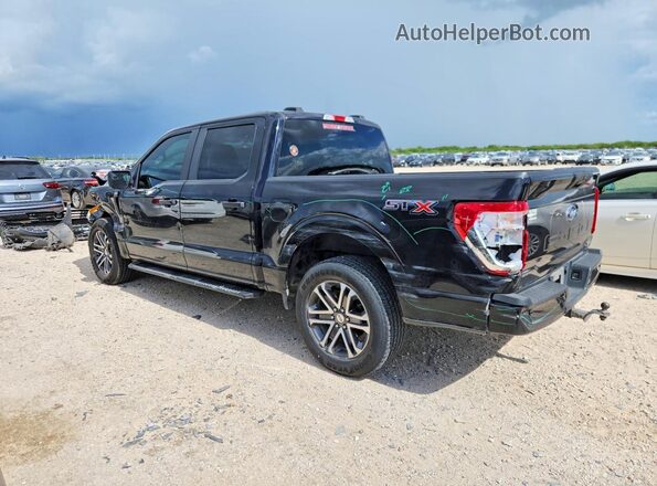 1FTEW1CP7MKE39015 2021 FORD F150 Black Հետևի ձախ