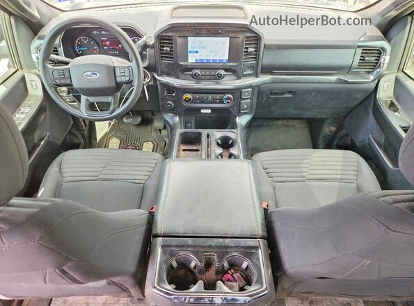 1FTEW1CP7MKE39015 2021 FORD F150 Black Առջևի վահանակի տեսք