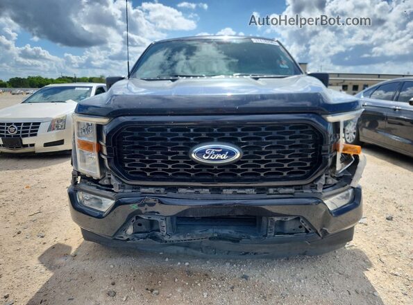 1FTEW1CP7MKE39015 2021 FORD F150 Black Դիմացի տեսք