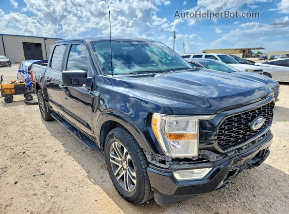 1FTEW1CP7MKE39015 2021 FORD F150 Black Առջևի աջ