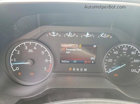 1FTEW1CP7NFA22861 2022 FORD F150 White ხელსაწყოთა პანელის ხედი