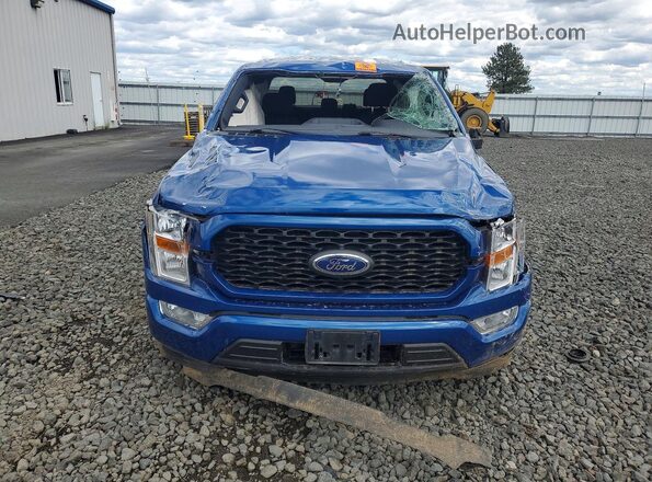 1FTEW1CP7NFA29969 2022 FORD F150 Blue Вид спереду