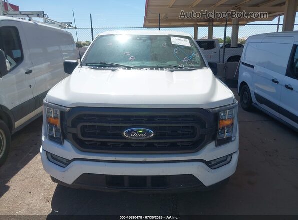 1FTEW1CP7PKD55149 2023 FORD F150 White Instrument cluster view
