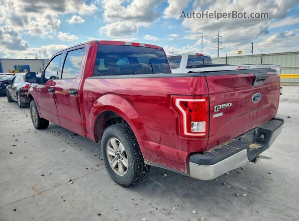 1FTEW1CP8GFD12996 2016 FORD F150 Maroon Trasero izquierdo