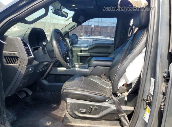 1FTEW1CP8GKE75249 2016 FORD F150 Gray წინა სალონის ხედი
