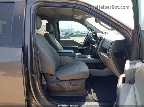 1FTEW1CP8HKC53134 2017 FORD F150 Gray წინა სალონის ხედი