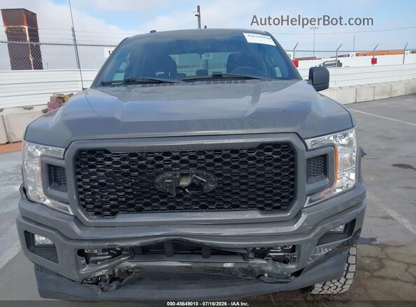 1FTEW1CP8JFB86307 2018 FORD F150 Gray ხელსაწყოთა პანელის ხედი