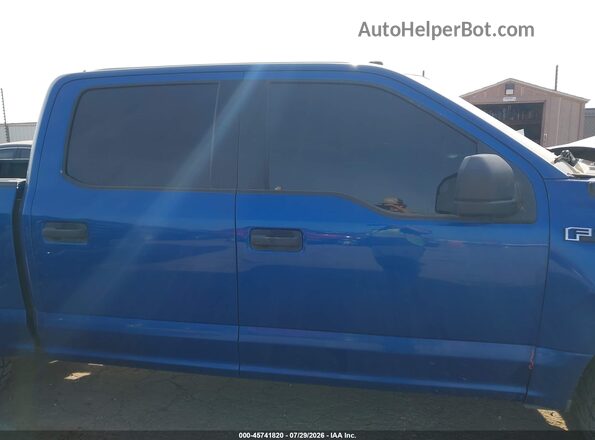 1FTEW1CP8JKE59771 2018 FORD F150 Blue Widok wnętrza z tyłu