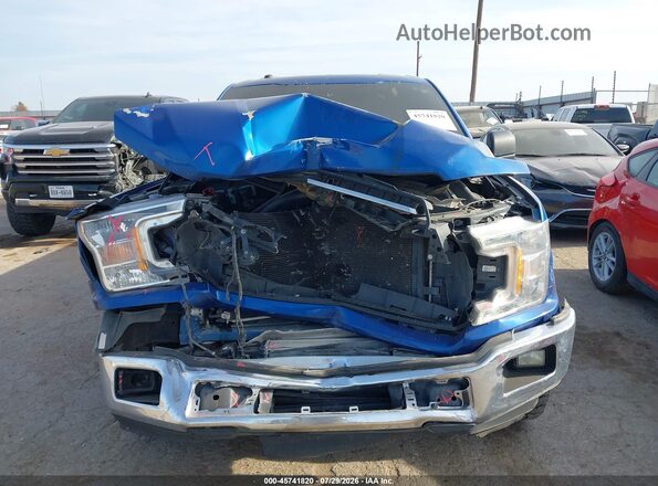 1FTEW1CP8JKE59771 2018 FORD F150 Blue Widok zestawu wskaźników