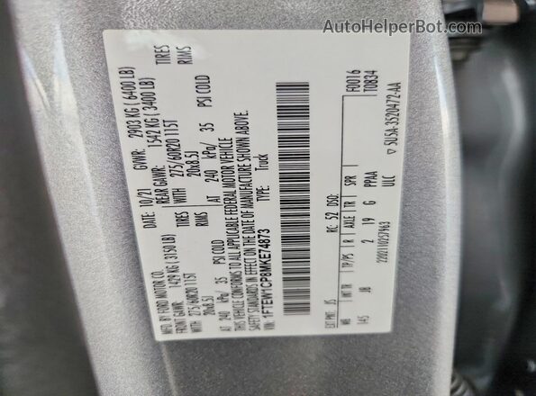 1FTEW1CP8MKE74873 2021 FORD F150 Серебряный Вид подкапотного пространства