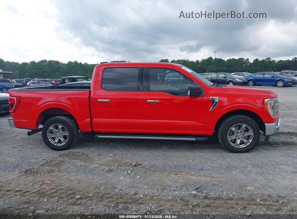 1FTEW1CP8MKF12084 2021 FORD F150 Red Սալոնի 360 աստիճան տեսք