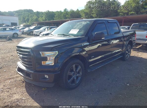 1FTEW1CP9GFB91976 2016 FORD F150 Black Առջևի ձախ երեք քառորդ տեսարան