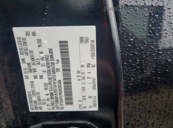 1FTEW1CP9GKD63284 2016 FORD F150 Black Շարժիչի բաժամունքի տեսք