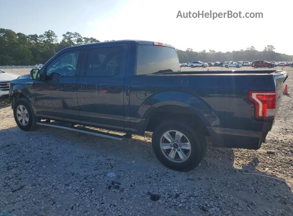 1FTEW1CP9GKE01161 2016 FORD F150 Blue Trasero izquierdo