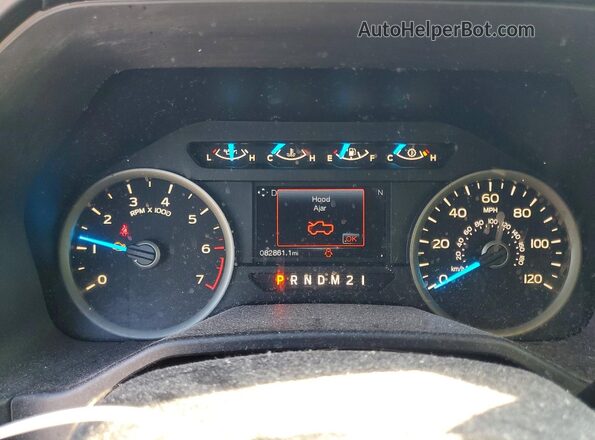 1FTEW1CP9GKE01161 2016 FORD F150 Blue Vista del cuadro de instrumentos