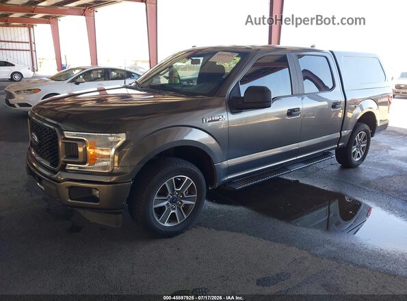1FTEW1CP9JFA32141 2018 FORD F150 Gray Առջևի ձախ երեք քառորդ տեսարան