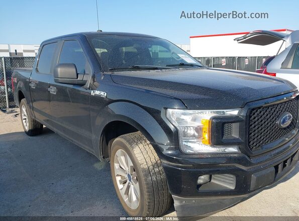 1FTEW1CP9JKD02458 2018 FORD F150 Black Դիմացի տեսք