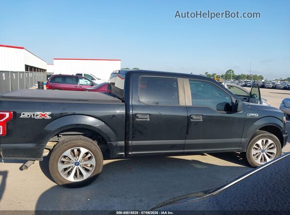 1FTEW1CP9JKD02458 2018 FORD F150 Black Սալոնի հետևի տեսք
