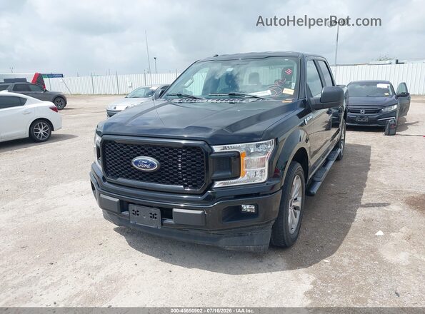 1FTEW1CP9JKD03464 2018 FORD F150 Black Vista tres cuartos delantera izquierda