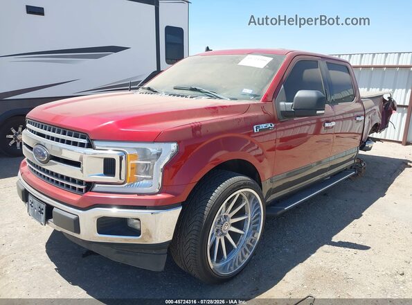 1FTEW1CP9KKC96503 2019 FORD F150 Maroon წინა მარცხენა ხედი სამი მეოთხედიდან