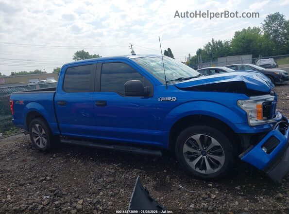 1FTEW1CP9KKD25787 2019 FORD F150 Синий Вид задней части салона