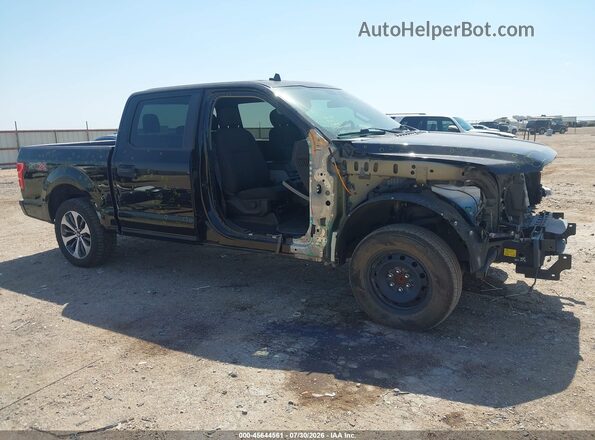 1FTEW1CP9LKD56751 2020 FORD F150 Black Widok wnętrza 360 stopni